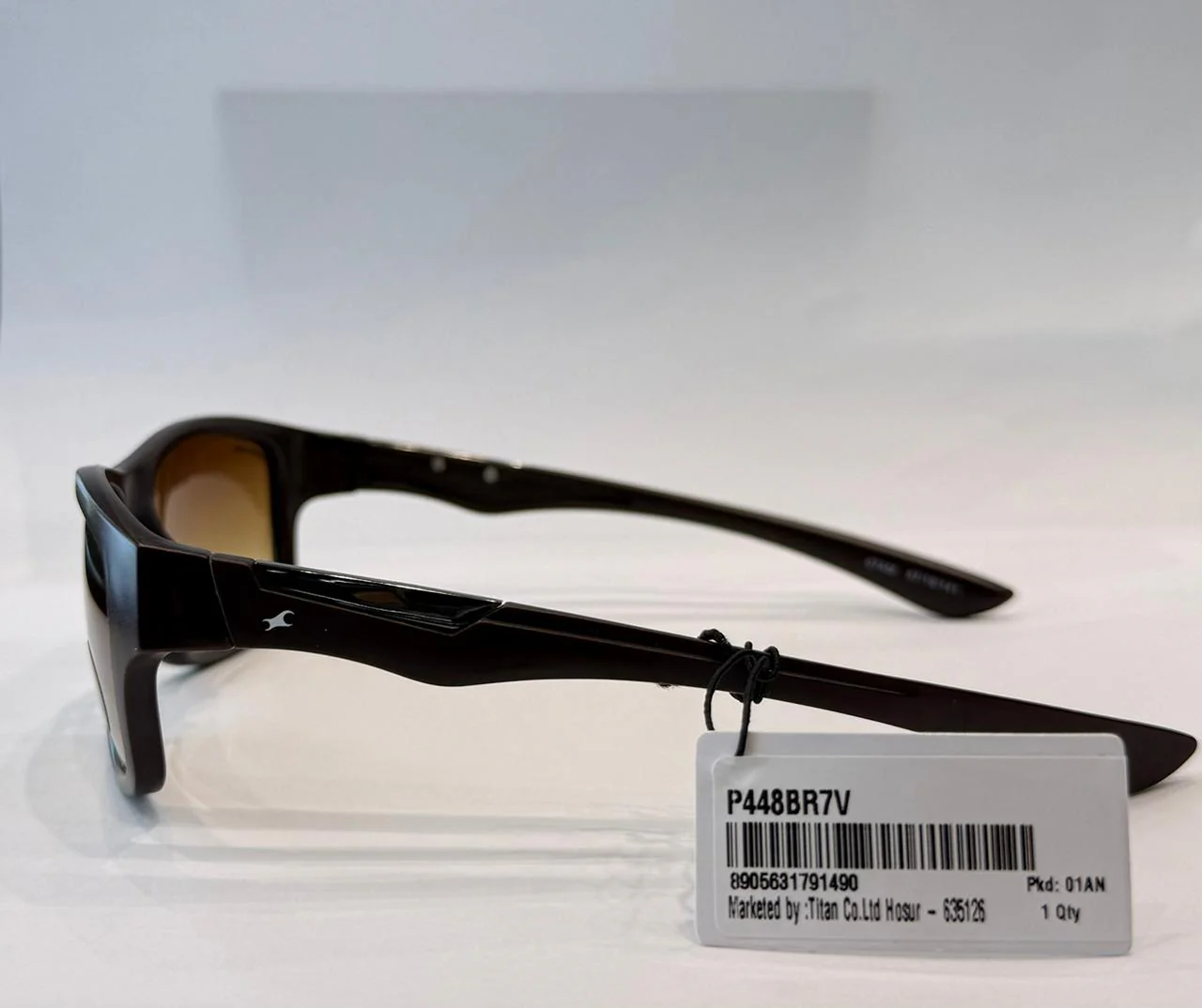 Brown Square Rimmed Sunglasses From Fastrack (P448BR7) - Image 2