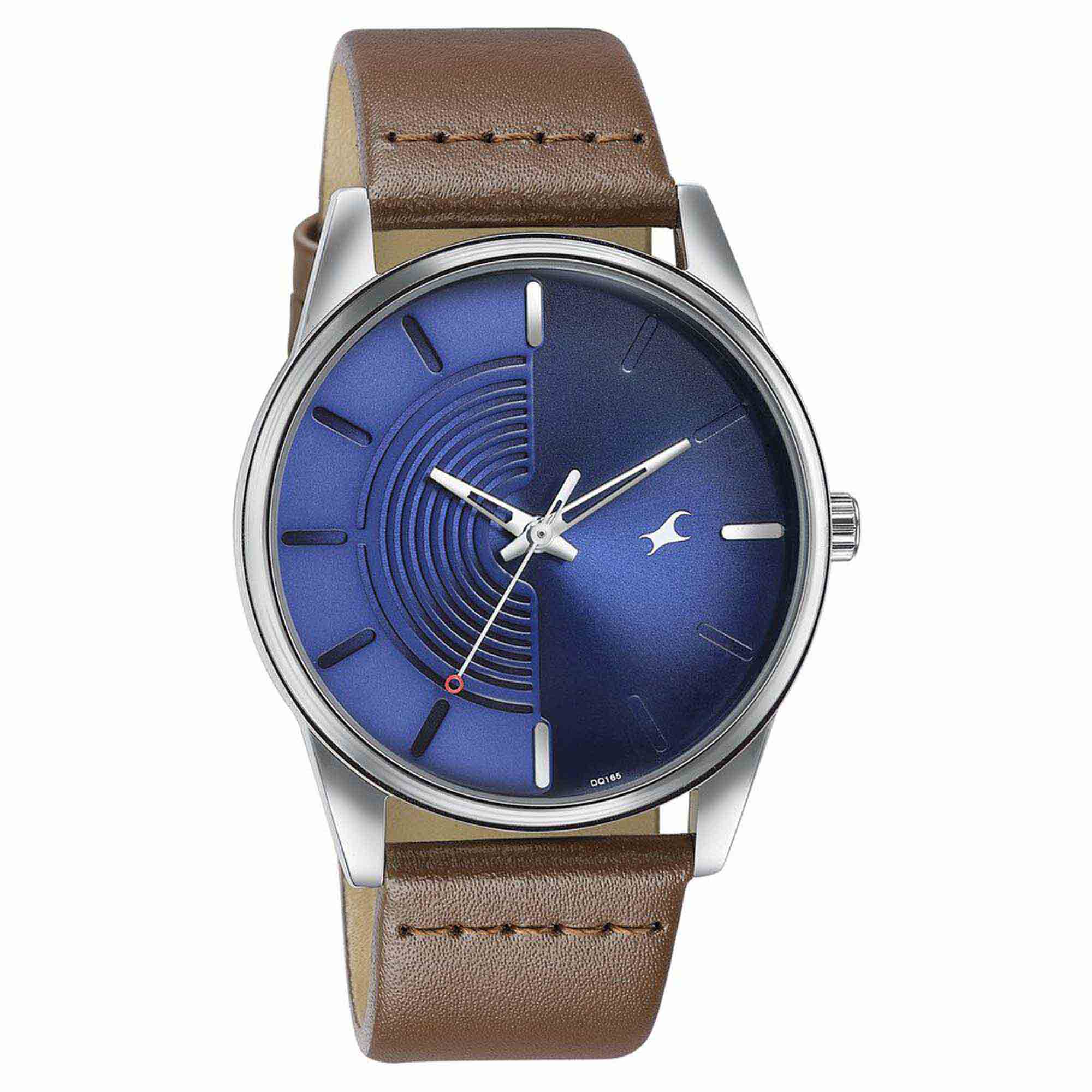 Fastrack Stunners Quartz Analog Blue Dial Leather Strap Watch for Guys - Image 2