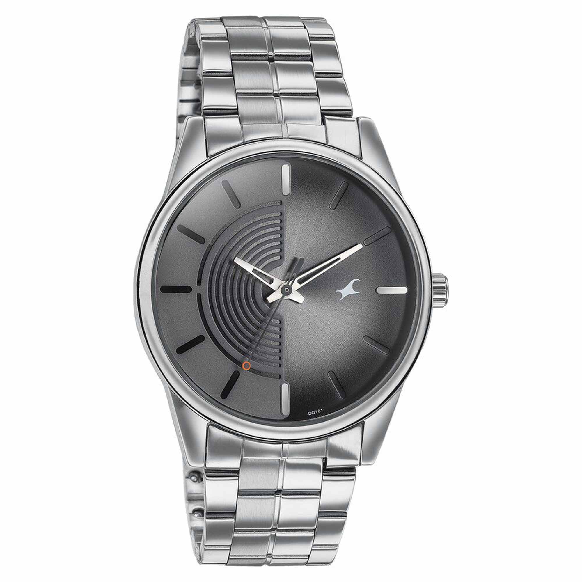 Fastrack Stunners Quartz Analog Grey Dial Stainless Steel Strap Watch for Guys 3305SM02 - Image 2