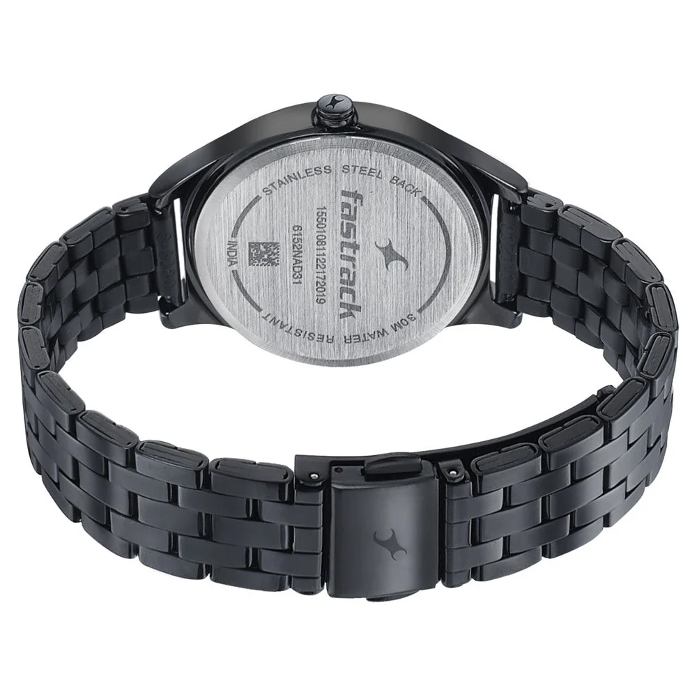 Fastrack Style Up Grey Dial Stainless Steel Strap Watch for Girls - Image 5