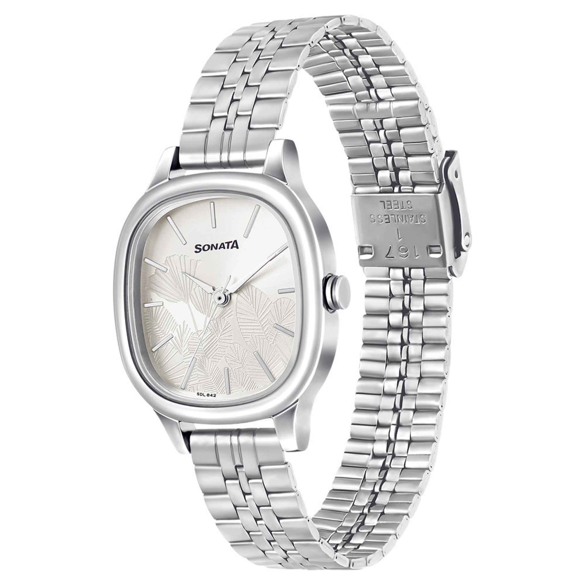 Linnea Silver Dial Silver Stainless Steel Strap Watch - Image 2