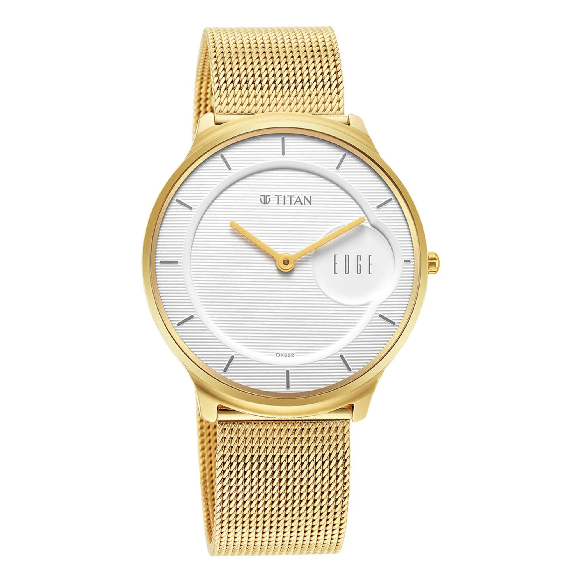 Titan Edge Slim Stainless Steel Strap White Dial Analog Watch for Men - Image 3