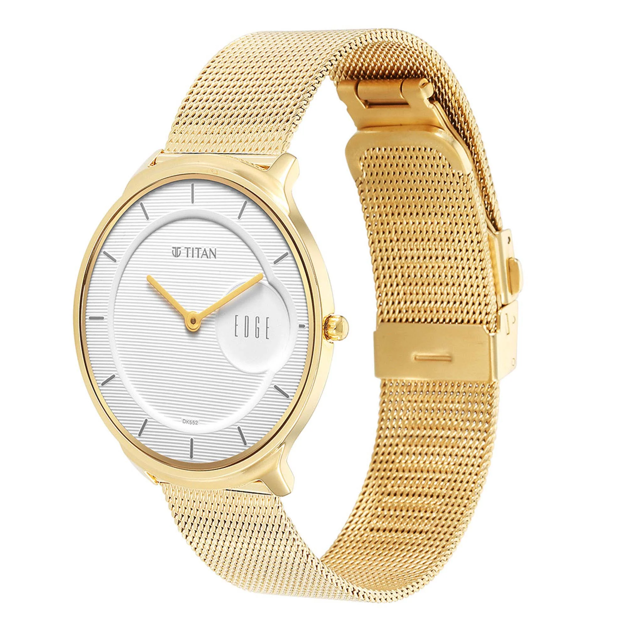 Titan Edge Slim Stainless Steel Strap White Dial Analog Watch for Men - Image 4