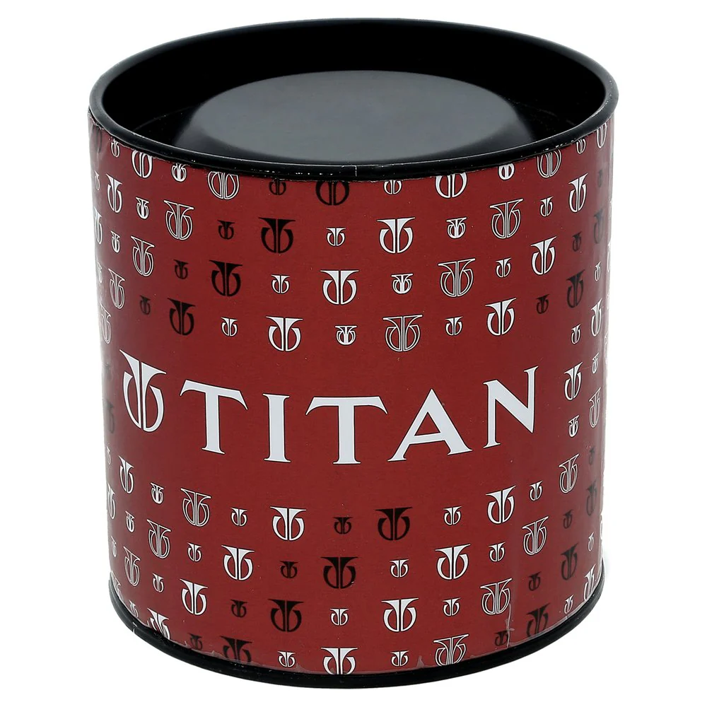 Titan Quartz Analog with Date Silver Dial Leather Strap Watch for Men - Image 5