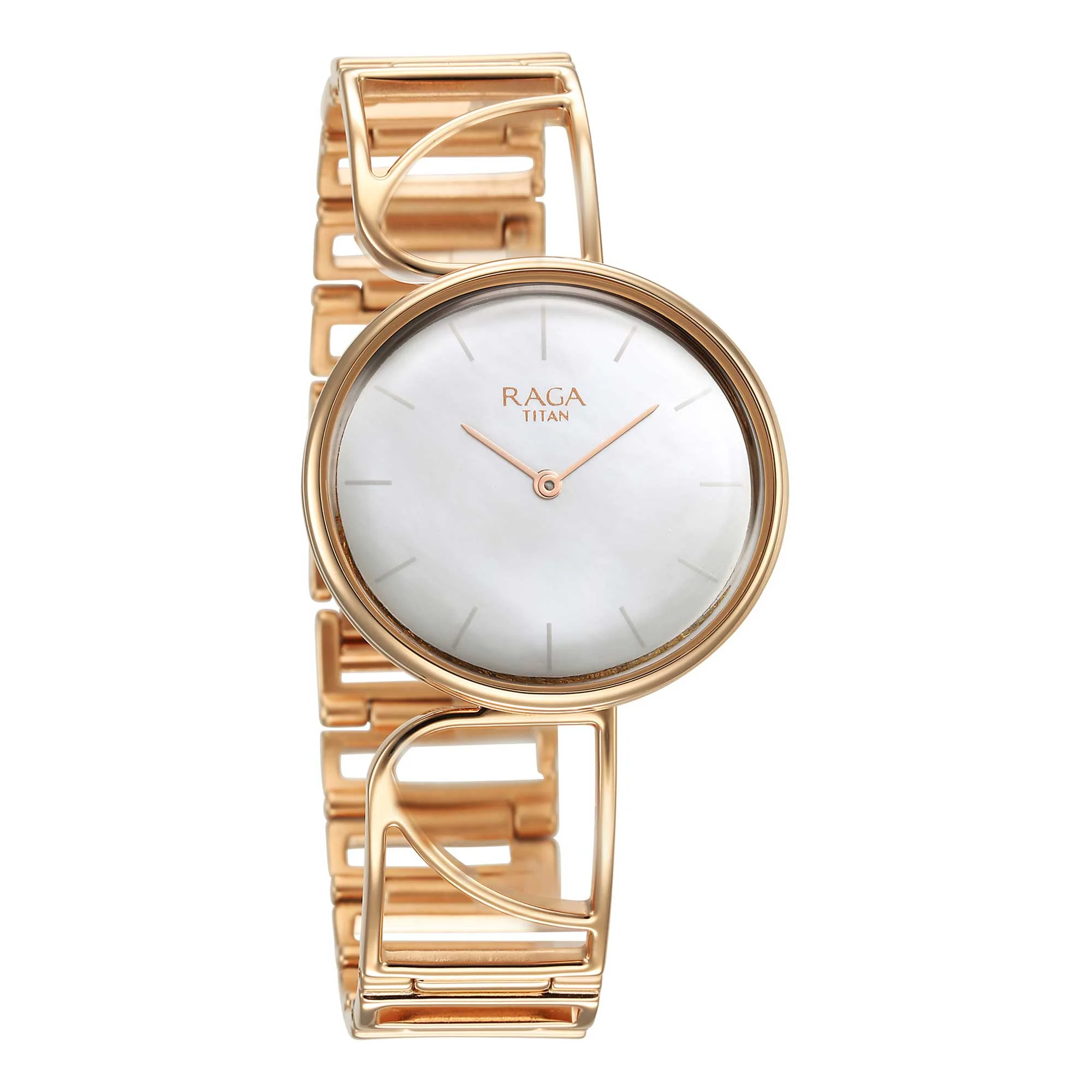 Titan Raga Power Pearls Quartz Analog Mother Of Pearl Dial Metal Strap Watch for Women - Image 2