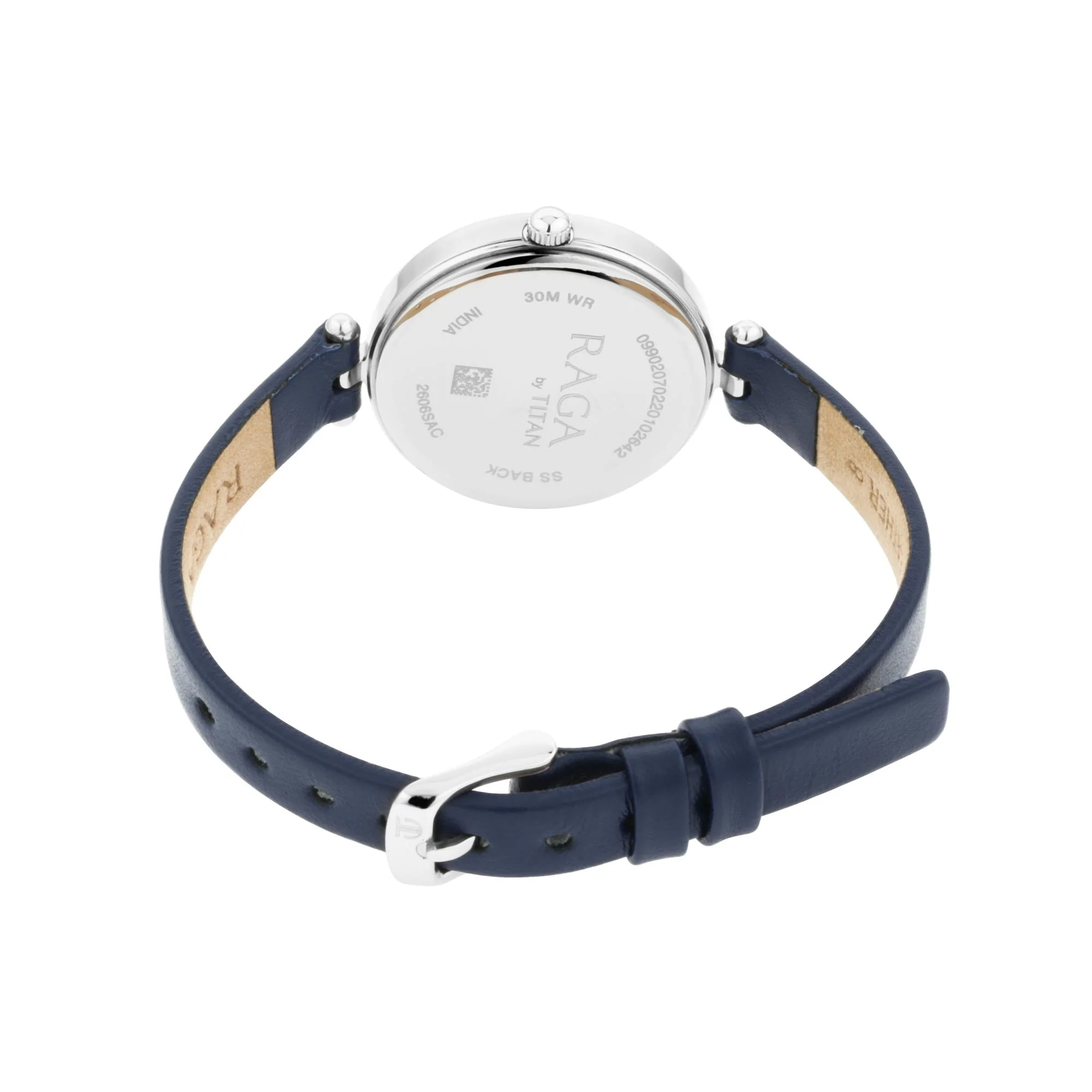 Titan Raga Viva Blue Dial Analog Leather Strap watch for Women - Image 5