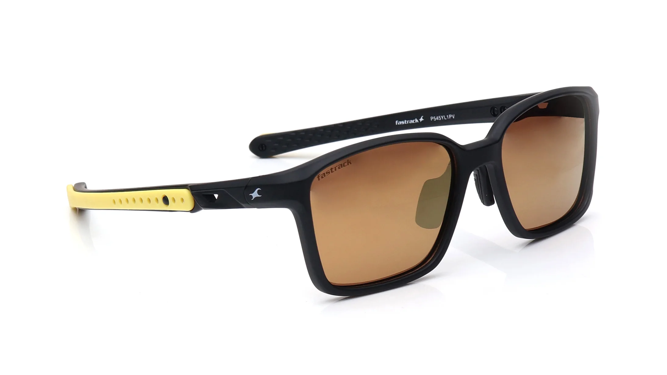 Yellow Square Rimmed Sunglasses From Fastrack - Image 2